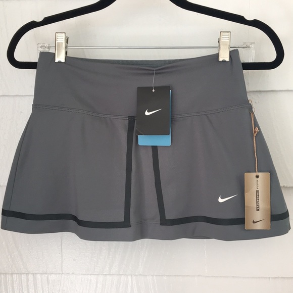 Nike Maria Sharapova Gray/Green Tennis Skirt - Picture 7 of 8